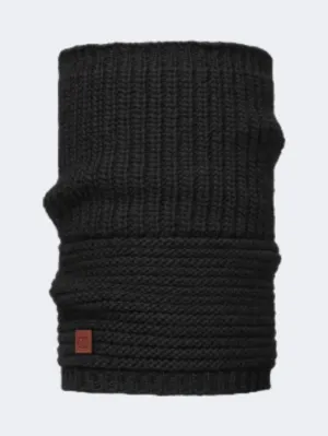 Buff Knitted Collar Gribling Women Lifestyle Tubular Black
