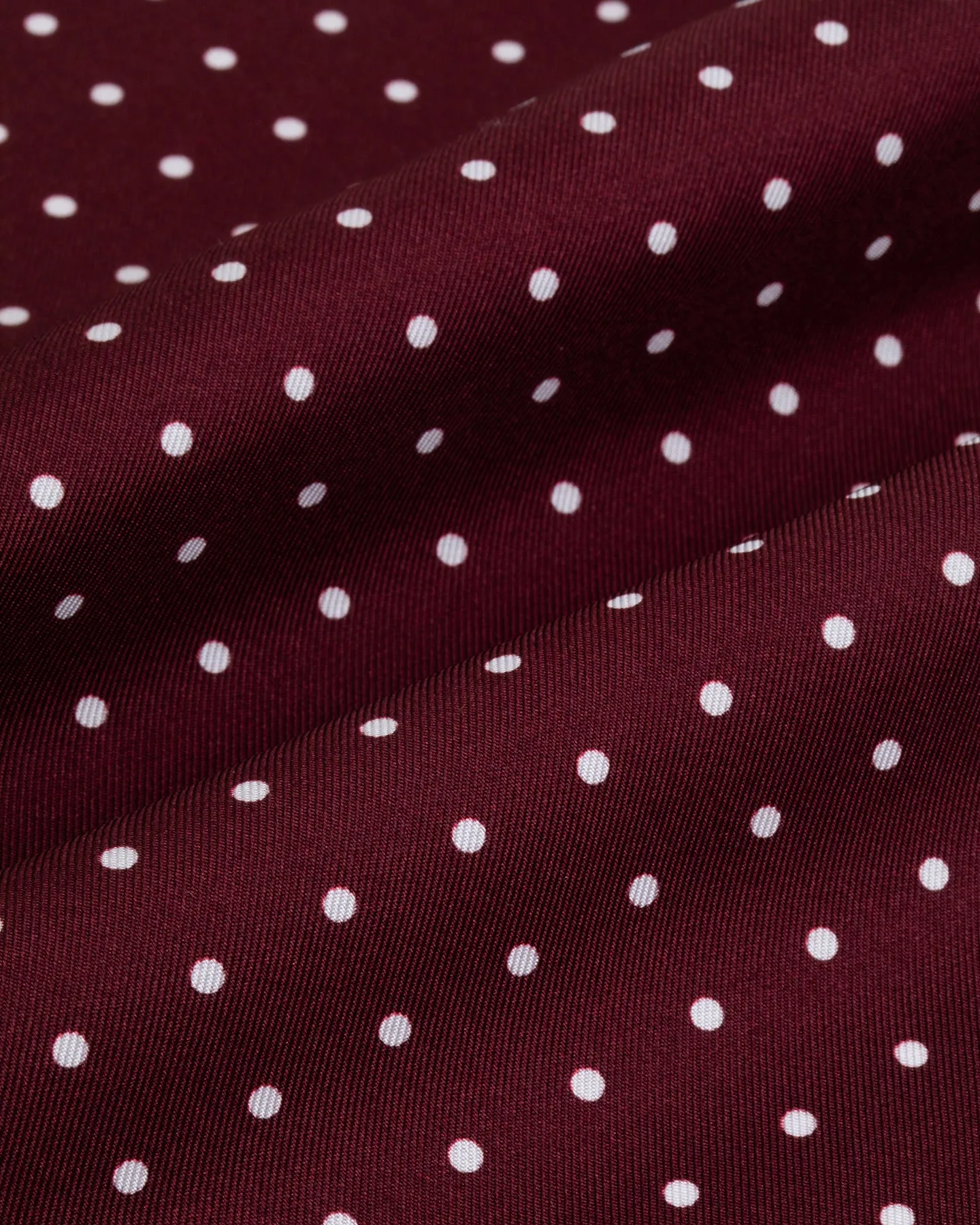 Burgundy Polka Dot Silk Neckerchief