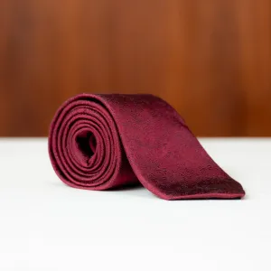 Burgundy Subtle Floral Silk Necktie