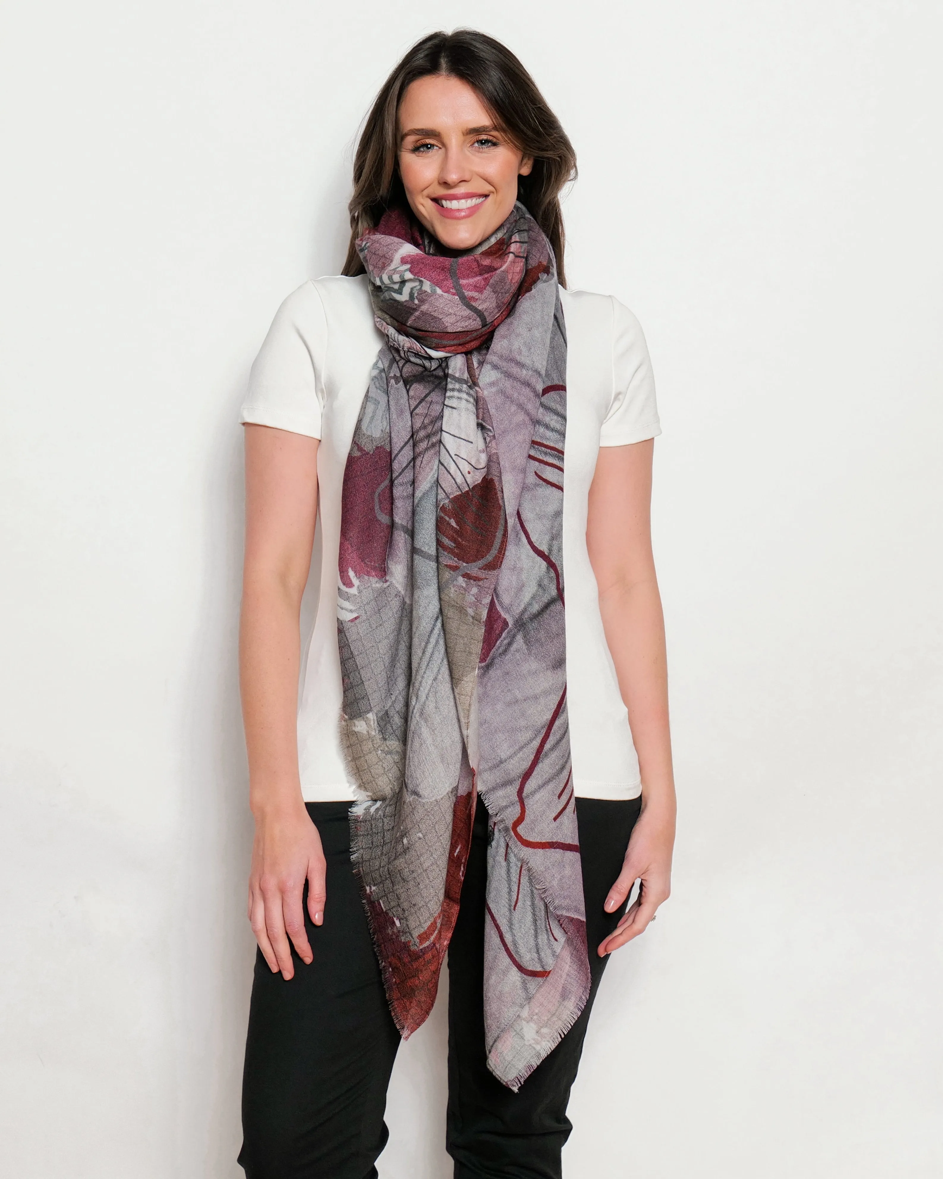 BURNISH wool scarf