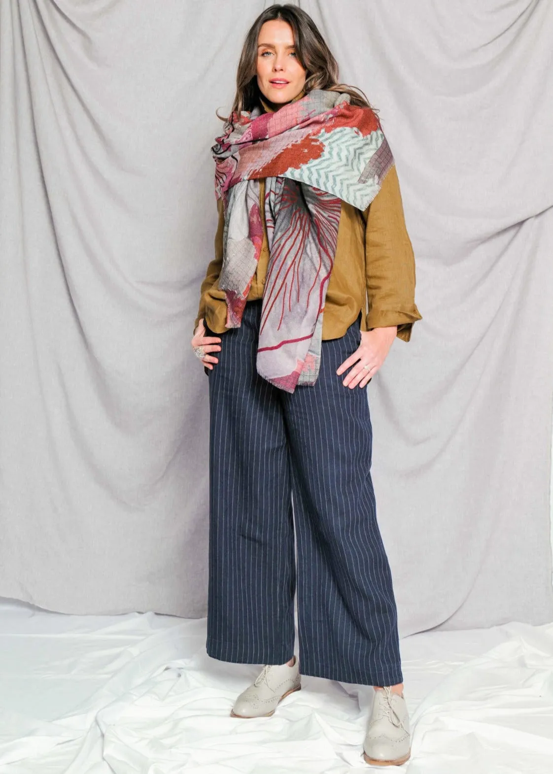 BURNISH wool scarf