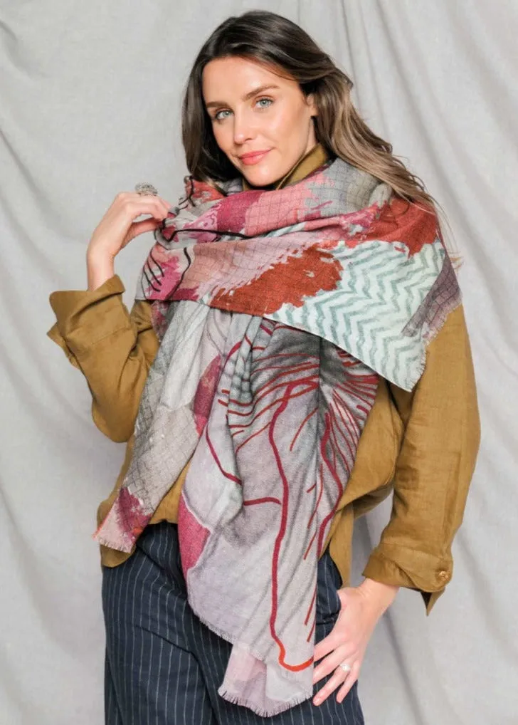 BURNISH wool scarf
