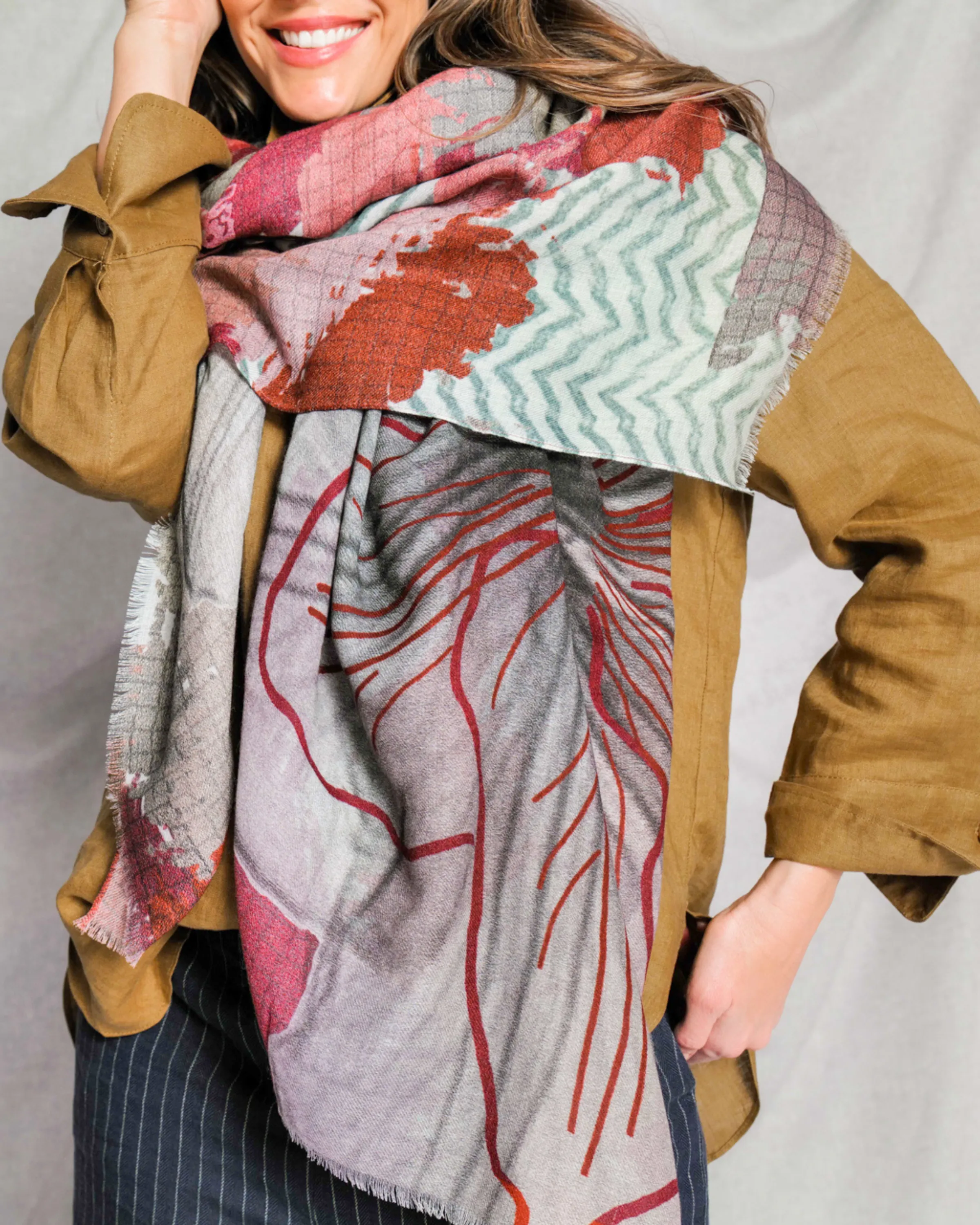 BURNISH wool scarf