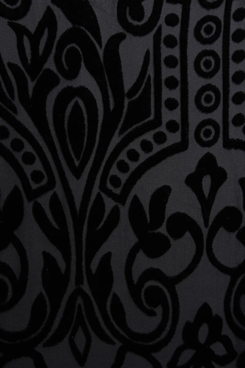 Burnout Velour Devore Boubou Caftan