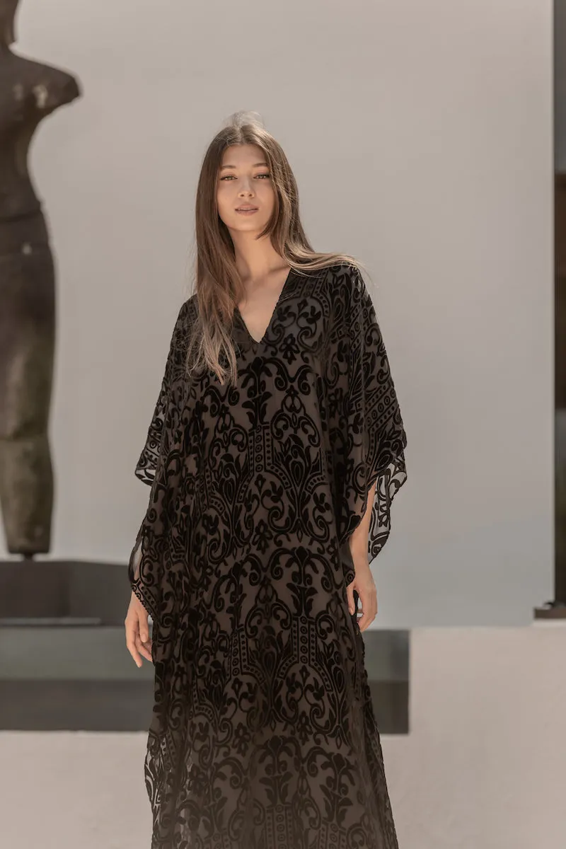 Burnout Velour Devore Boubou Caftan