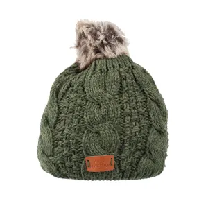 Cable Knitted Pom Pom Beanie