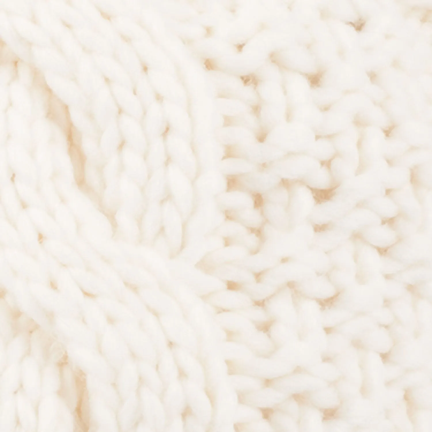 Cable Knitted Pom Pom Beanie