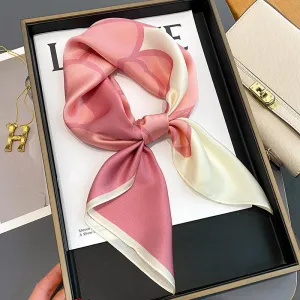 Camellia Korean Style Elegant 65 Silk Square Scarf Women's Mulberry Silk Scarf Professional Scarf Neck Protection Silk Scarf Printed Shawl