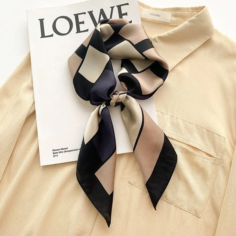 Camellia Korean Style Elegant 65 Silk Square Scarf Women's Mulberry Silk Scarf Professional Scarf Neck Protection Silk Scarf Printed Shawl