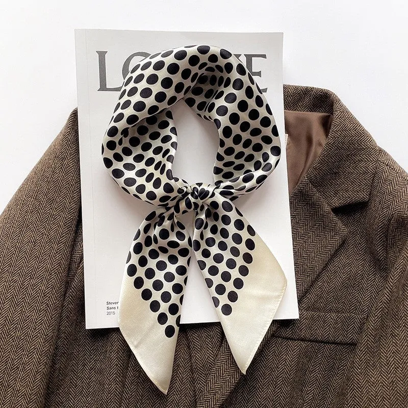 Camellia Korean Style Elegant 65 Silk Square Scarf Women's Mulberry Silk Scarf Professional Scarf Neck Protection Silk Scarf Printed Shawl