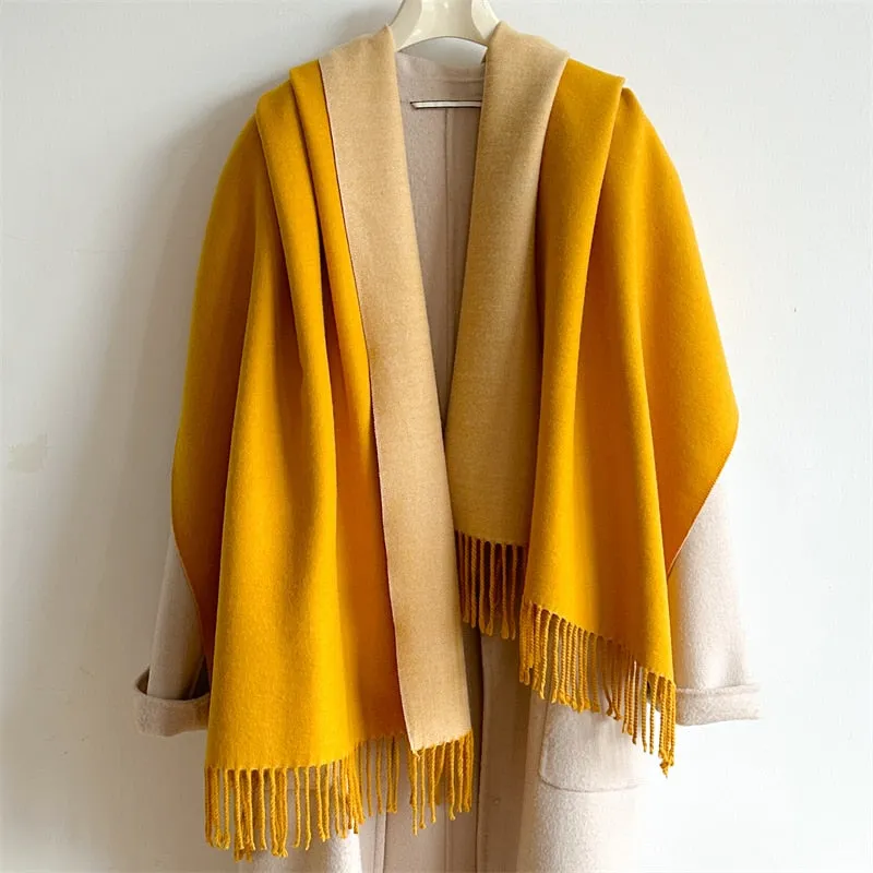 Cashmere Warm Scarf Women's Shawl Wrap Warm