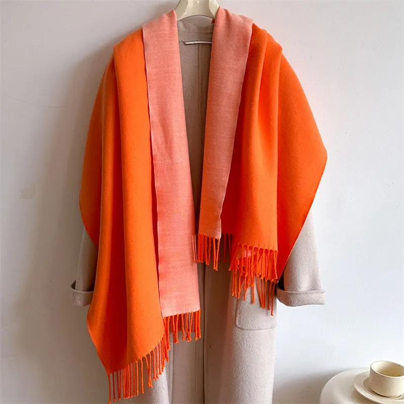 Cashmere Warm Scarf Women's Shawl Wrap Warm