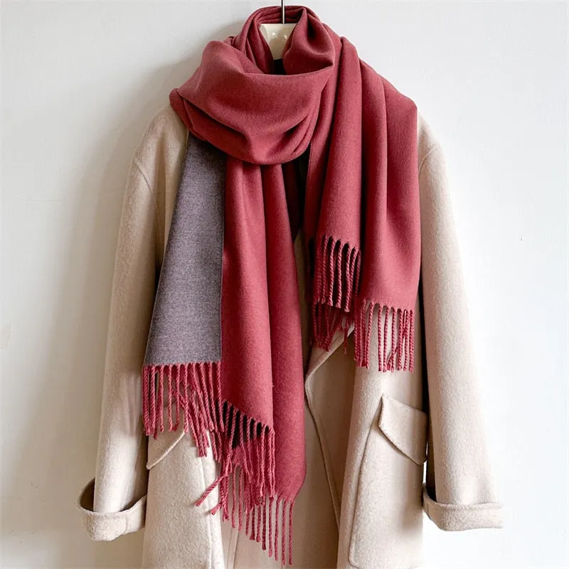 Cashmere Warm Scarf Women's Shawl Wrap Warm