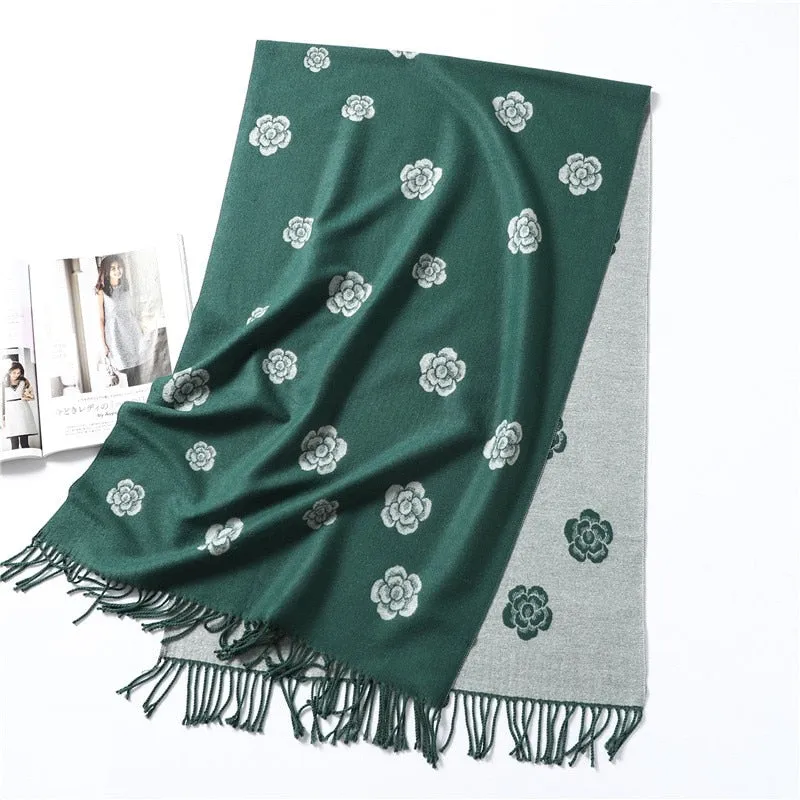 Cashmere Warm Scarf Women's Shawl Wrap Warm