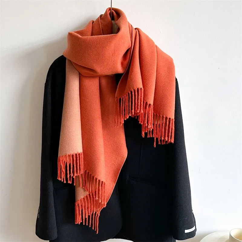 Cashmere Warm Scarf Women's Shawl Wrap Warm