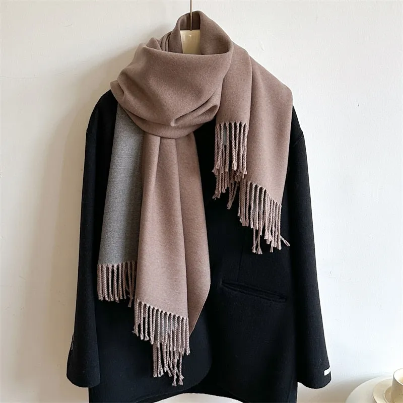 Cashmere Warm Scarf Women's Shawl Wrap Warm