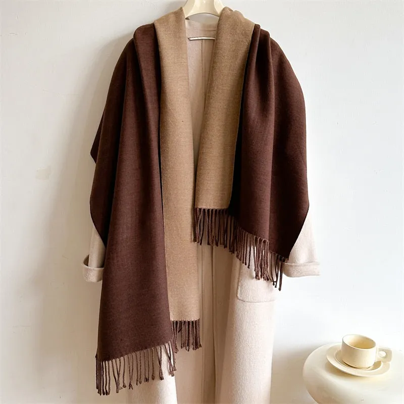 Cashmere Warm Scarf Women's Shawl Wrap Warm