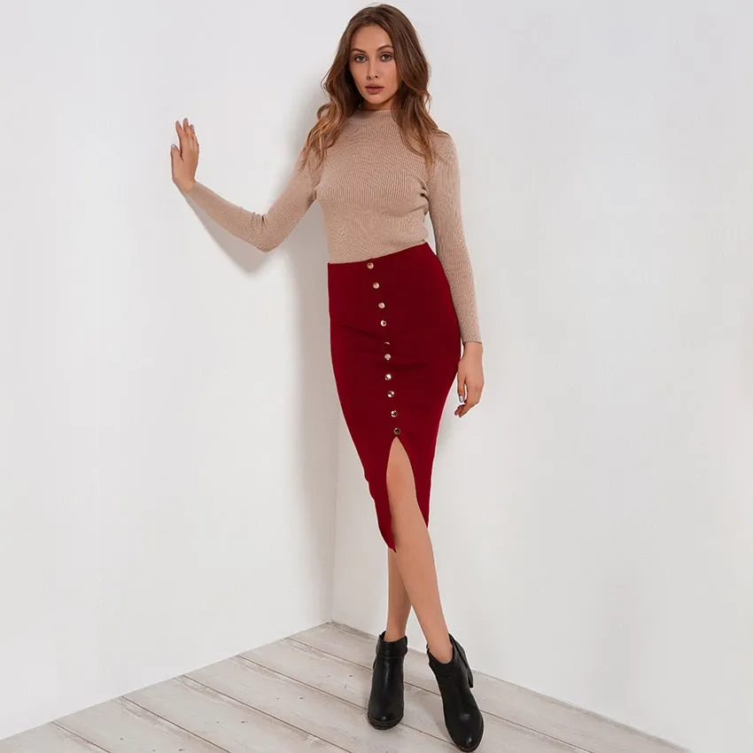 Casual Knitted Long Sleeve Sweater