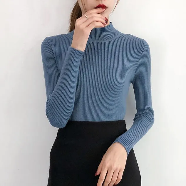 Casual Knitted Long Sleeve Sweater