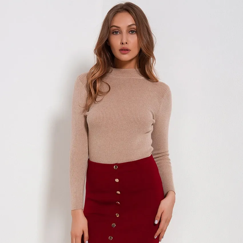 Casual Knitted Long Sleeve Sweater