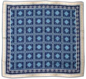 Catchfly Blue Geometric Wild Rag