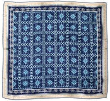 Catchfly Blue Geometric Wild Rag