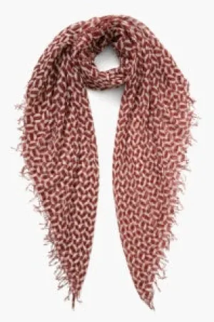 Chan Luu- Geometric- Silk & Cashmere Scarf