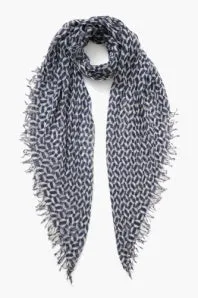 Chan Luu- Geometric- Silk & Cashmere Scarf