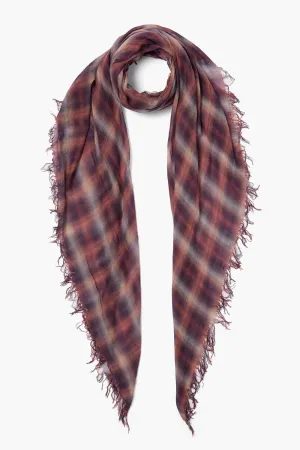 Chan Luu- Silk & Cashmere Plaid Scarf