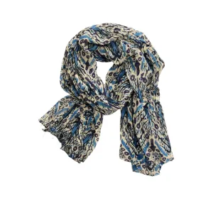 Chanda Cotton Scarf - Blue