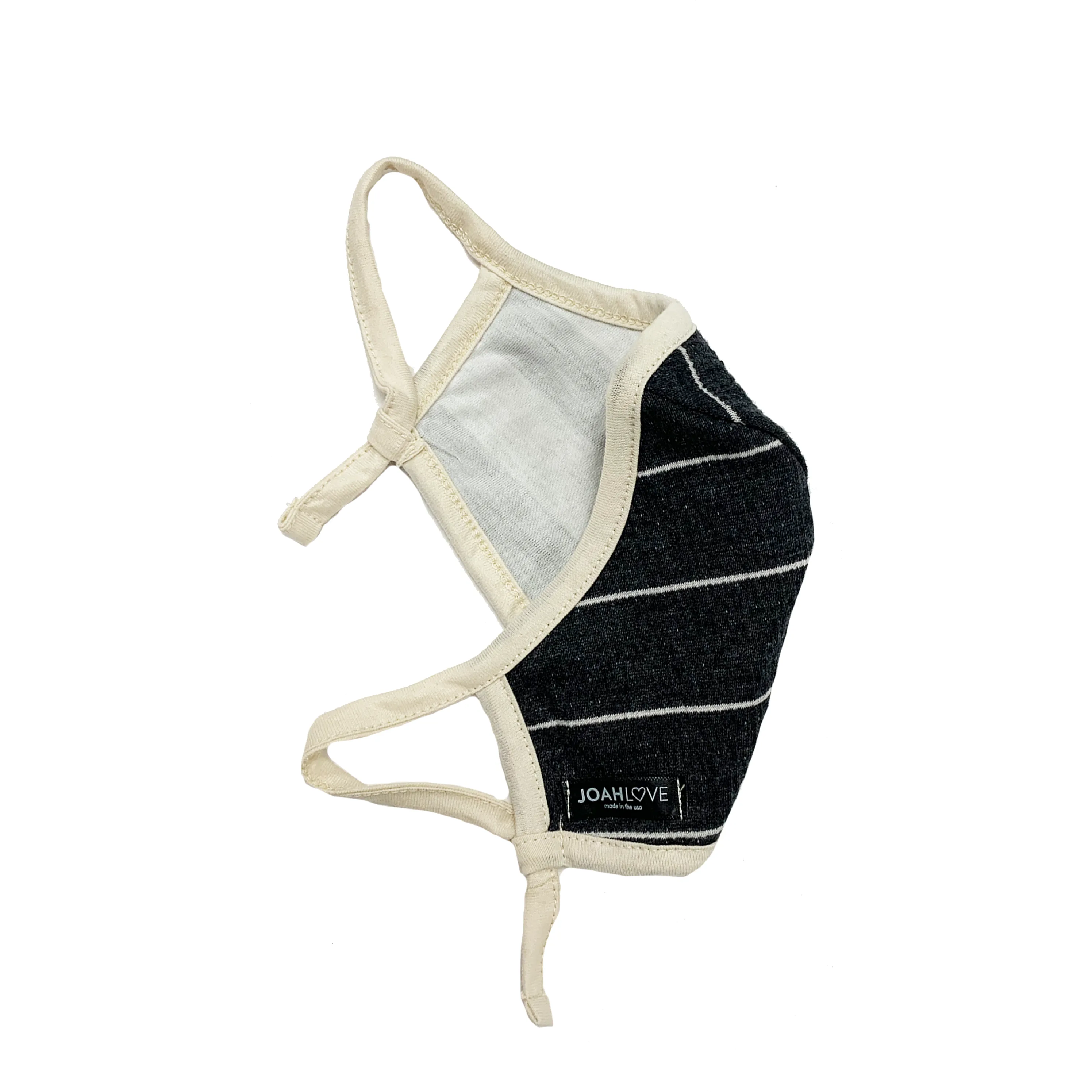 Charcoal Gauze Stripe | Cream