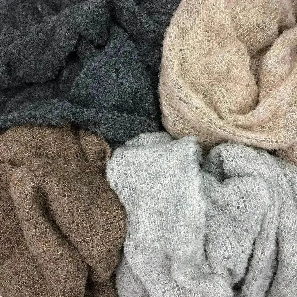 Charcoal Ultra Plush Alpaca Scarf