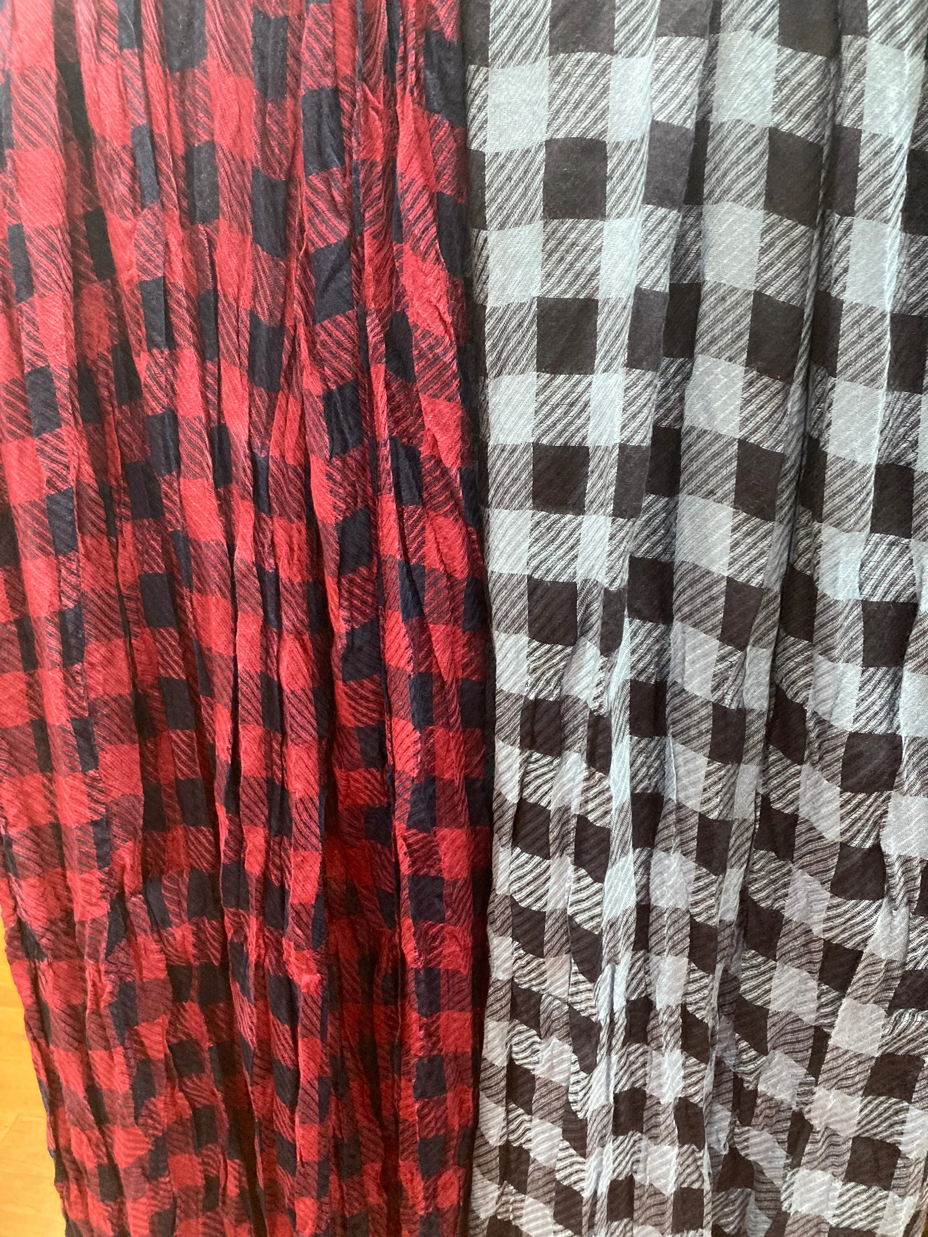Checked Cotton Scarves