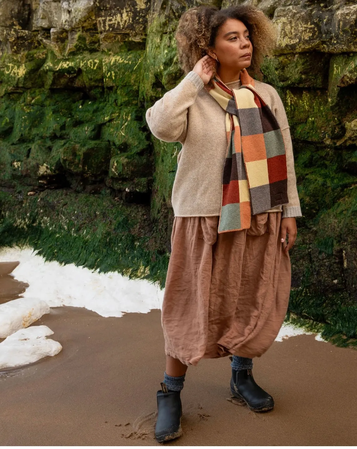 Chequerboard scarf