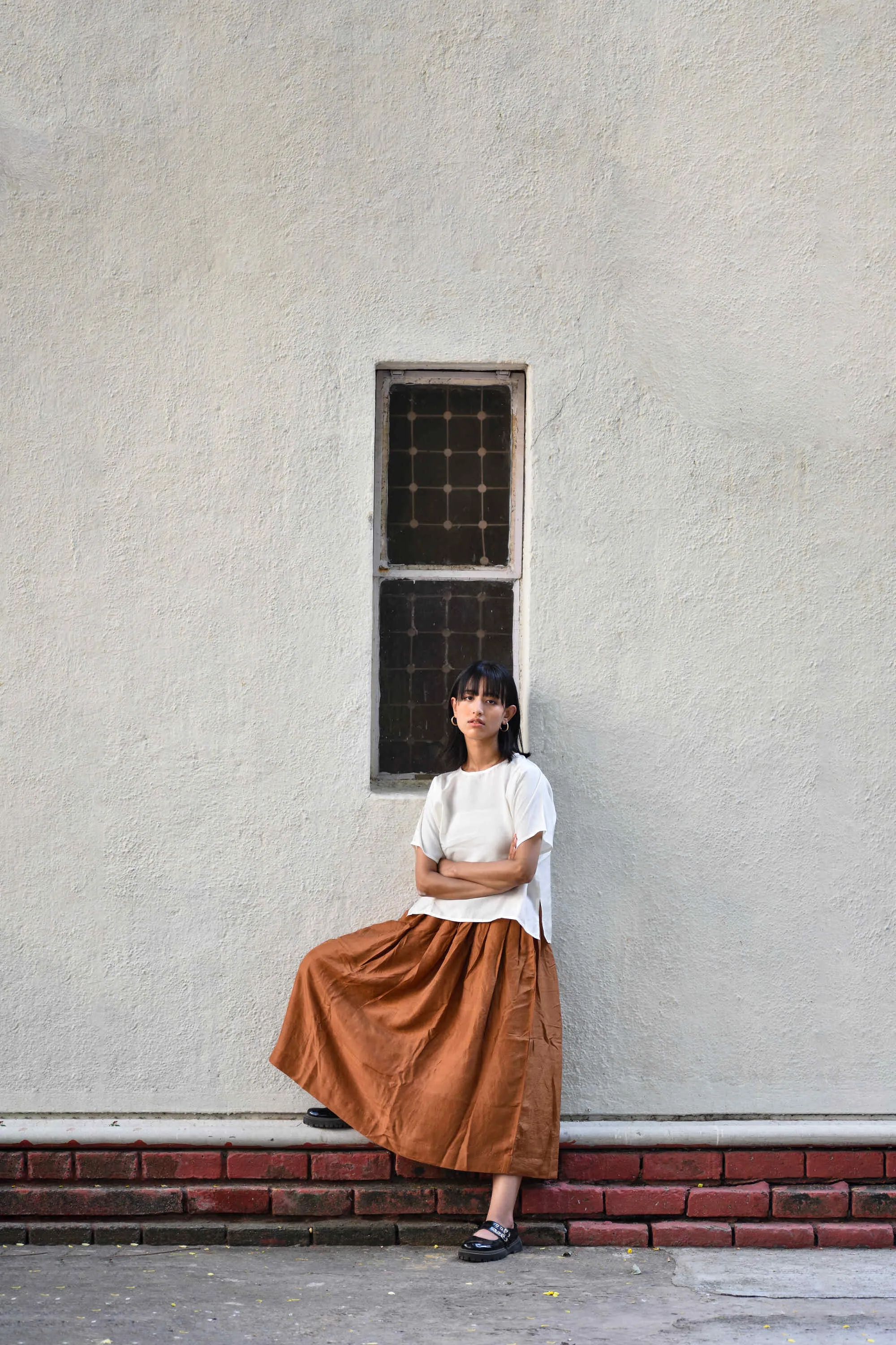 Clay | Silk Skirt