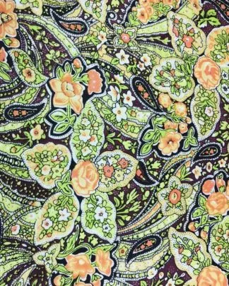 CLAZTEC/CAL Scarf Silk Aztec/Calico Print
