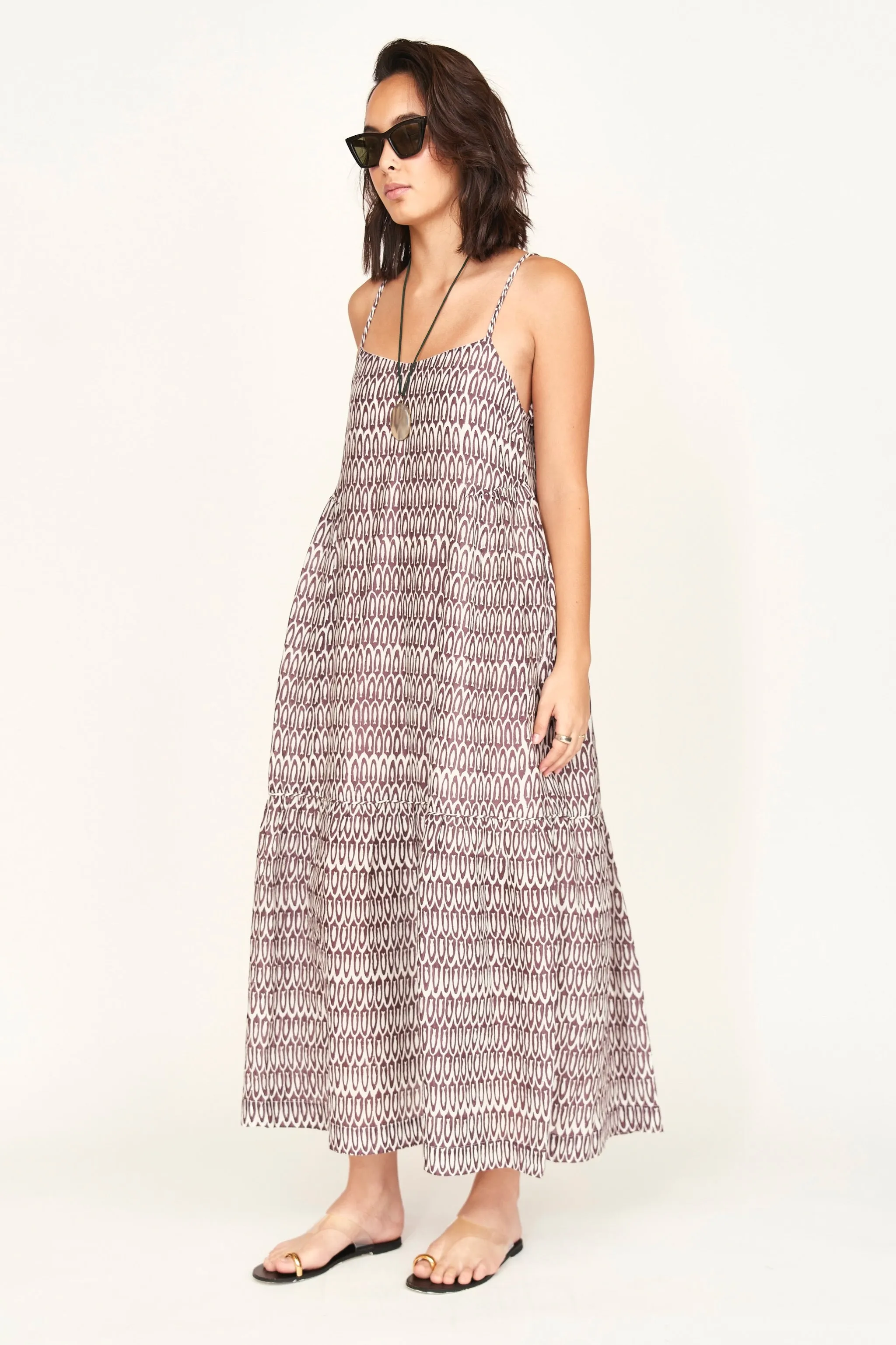 Clemente Dress in Grappa Minnow