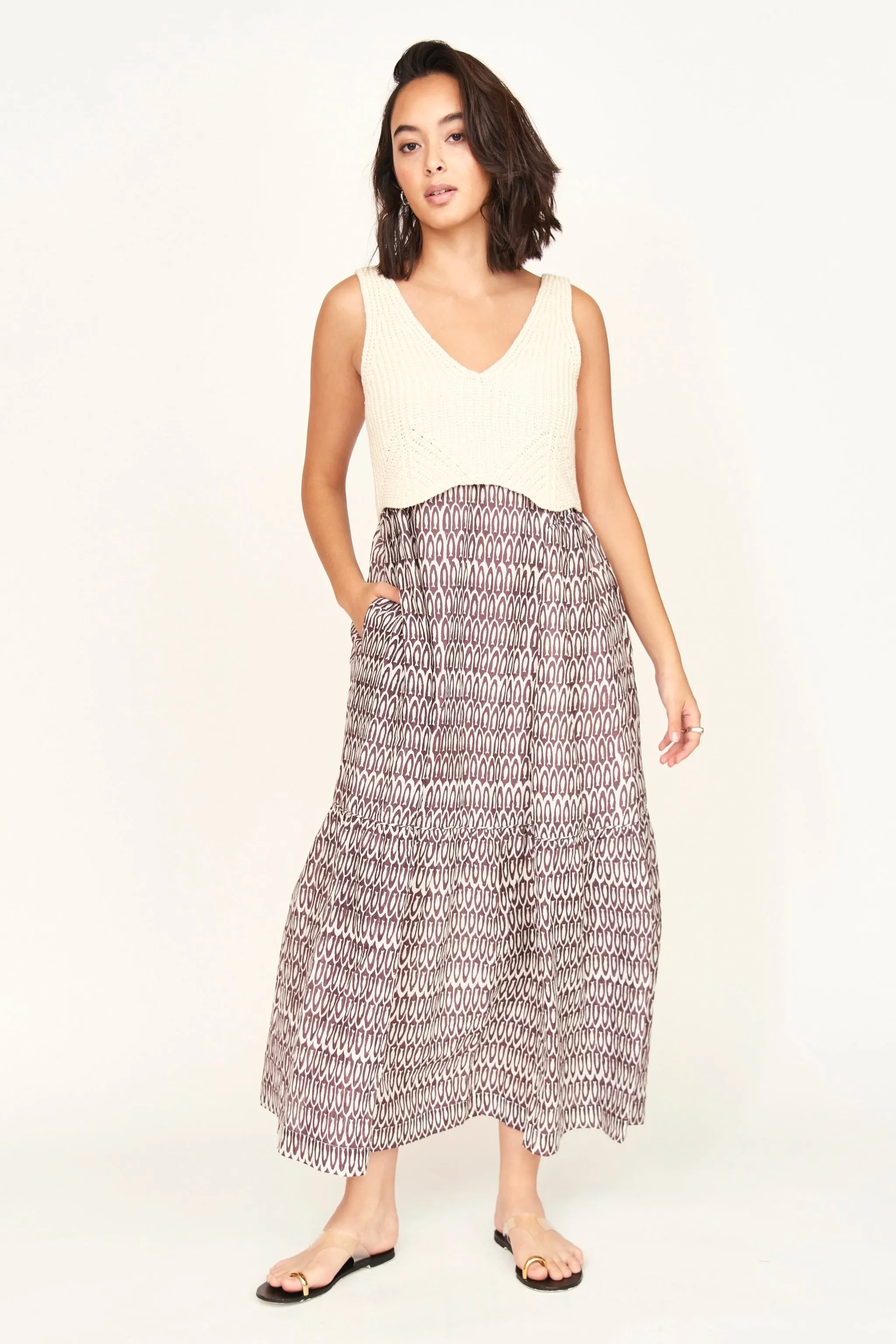 Clemente Dress in Grappa Minnow
