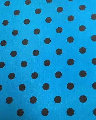 CLSCRFPLKA--aqua Scarf Silk Cowboy Polka Dot