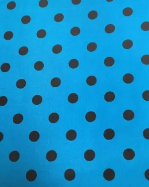 CLSCRFPLKA--aqua Scarf Silk Cowboy Polka Dot