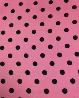 CLSCRFPLKA--pink Scarf Silk Cowboy Polka Dot
