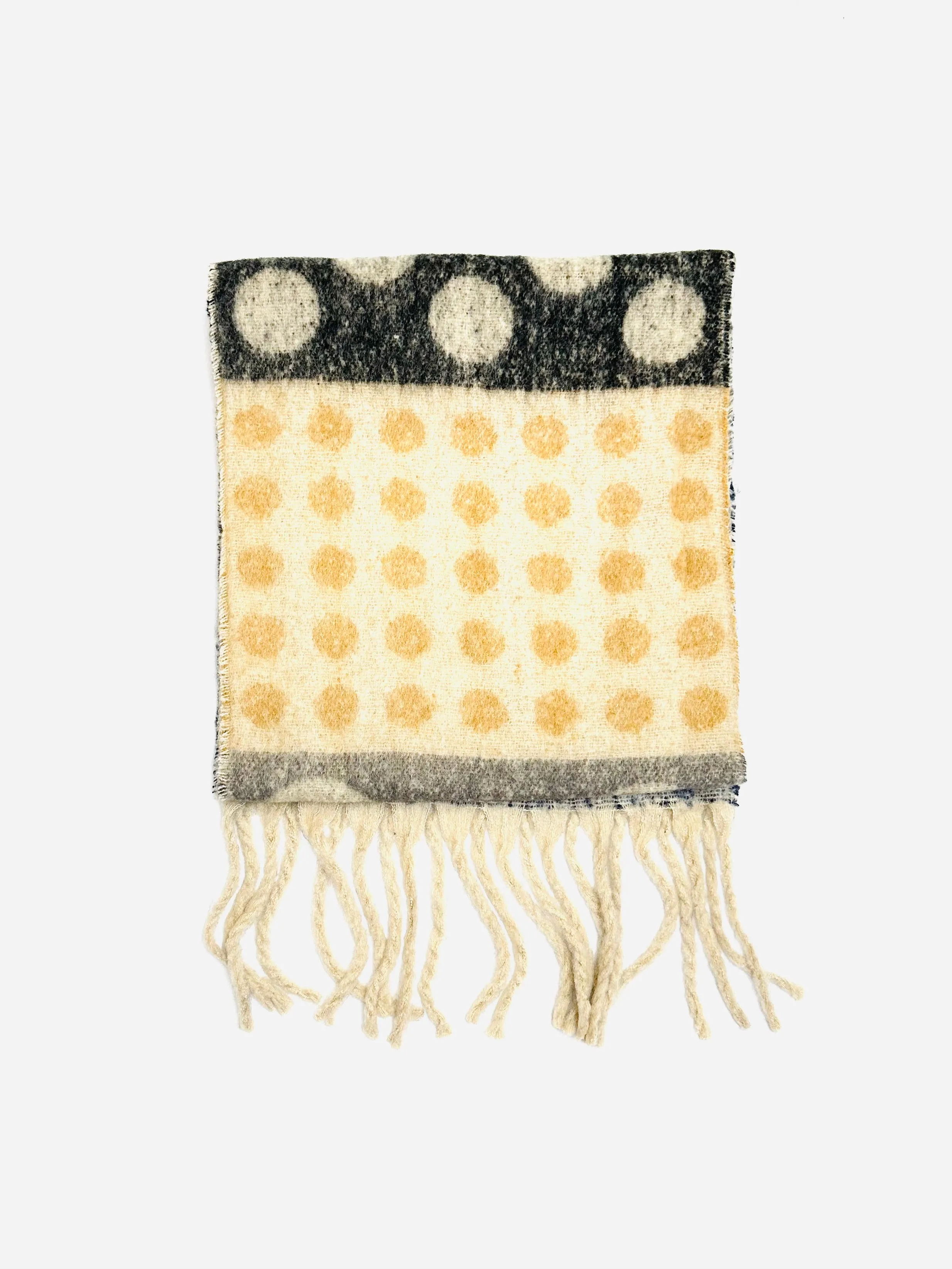 Contrast reversible cashmere wool blend scarf 2