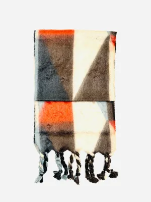 Contrast reversible cashmere wool blend scarf 3