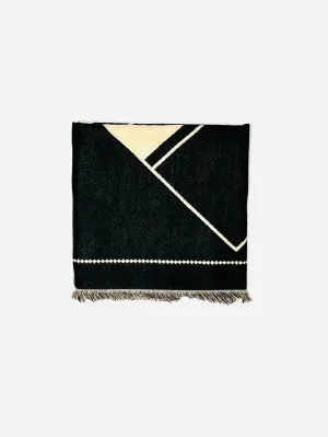 Contrast reversible cashmere wool blend scarf 6