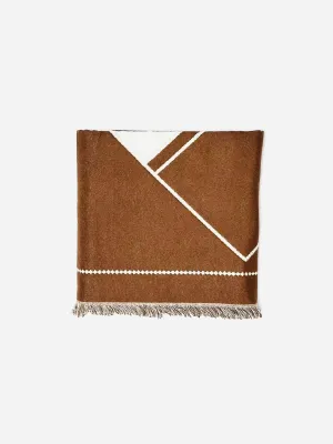 Contrast reversible cashmere wool blend scarf 7