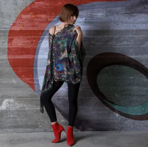 Coral Reef Silk Chiffon Scarf Wrap