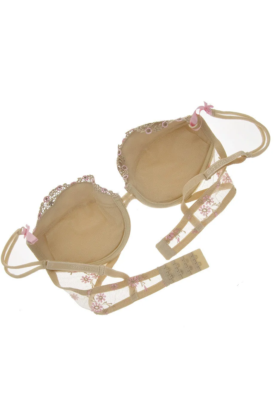 COTTON CLUB SABBIA Floral Silk Bra