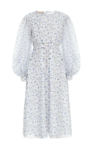 Cotton Dress with Floral Print