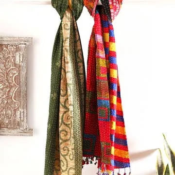 Cotton Kantha Scarves