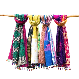 Cotton Kantha Scarves
